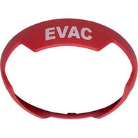 System Sensor BZRC-EV L-Series "EVAC" Bezel for Ceiling Mount Horn Strobe, Works with SCRL, SCWL Models, Red