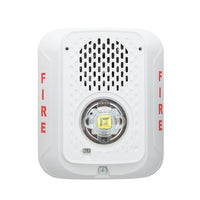 System Sensor P2WLED-LF Wall Mount Strobe Sounder, Low-Frequency, White