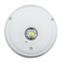 System Sensor SCWKLED-P L-Series Outdoor Ceiling-Mounted LED Strobe, "PLAIN", White