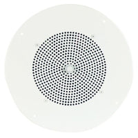 Bogen S86T725PG8WBRVK Ceiling Speaker Assembly with S86 8" Cone, Volume Knob and Screw Terminal Bridge, Off White