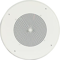 Bogen S86T725PG8WBR Ceiling Speaker Assembly with S86 8" Cone and Screw Terminal Bridge, Off White