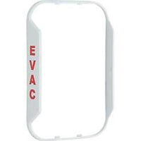 System Sensor BZGW-EV L-Series "EVAC" Bezel for Wall-Mount Horn Strobe, Works with CHRL, CHSRL, HRL, P2RL, SRL Models, White