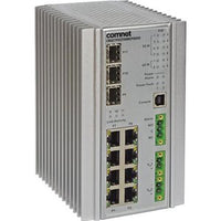 ComNet CNGE11FX3TX8MSPOE/C Hardened 11-Port Managed L2+ PoE Switch, 2-Port SFP (100/1000/2500), 1-Port SFP (100/1000), 8-Port RJ45 (10/100/1000)