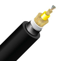 Cleerline 24ACS9125OS2PE SSF Armored Direct Burial Micro-Distribution LT Cable, 24 Strand, PE/OSP/Burial, 9/125, G657 A2/B2 OS2, Black, Spool, 1000'