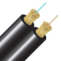Cleerline D50125MOM3P-BK SSF Duplex Cable, Plenum I/O, 50/125, OM3, Black, Spool, 1000'