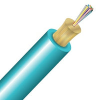 Cleerline TN012M3D9AP BendSafe Distribution Cable, Multimode, OM3, 12 Strand, Plenum, Aqua, 1000'