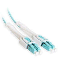 Cleerline UOM3LCLC15M-UPC SSF Uniboot Patch Cable, LC/UPC-LC/UPC, OM3, 2.0 mm Riser, Aqua, (15M) 49.2'