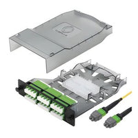 Cleerline CTG-MTLC2X12-SMA-A HD MTP Elite 24-Fiber Cassette, SM(OS2), 2x12F MTP Male to 24 Quad LC/APC, Type A