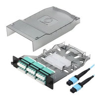 Cleerline CTG-MTLC2X12-SMU-B1 HD MTP Elite 24-Fiber Cassette, SM(OS2), 2x12F MTP Male to 12 Quad LC/UPC, Type B1