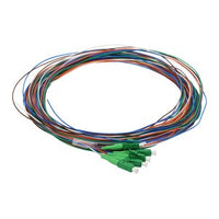 Cleerline PT-LC06-SM-APC-3M Fiber Optic Pigtail Set, 6-Fiber OS2, Simplex LC/APC to Blunt, 900 µm Buffered, (3.0m) 9.8'