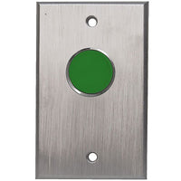 Camden CM-7000G Spring Return Single Gang Faceplate, N/O, Momentary, Green Button
