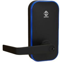 Centrios CEM100-AU-BSP-PARA-KR Mortise Lock, Augusta, PARA, Black Suede Powdercoat