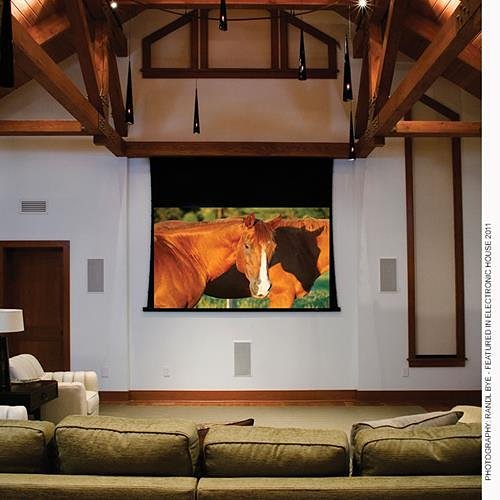 Draper 116022LP 133" Targa Electric Projection Screen with Low Voltage Controller with Plug and Play Option, HDTV, Matt White XT1000E