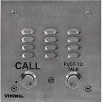 Viking E-30-PT Push-to-Talk Phone, Stainless Steel, Flush Mount, Telephone Line Powered