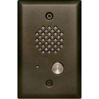 Viking E-40-BN-EWP 1-Gang Entry Compact Phone with Enhanced Weather Protection, Telephone Line Powered, Bronze