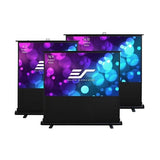 Elite Screens F110NWX2 EZCinema 2 Manual Floor Projection Screen, Polyurethane