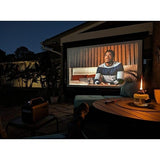 Elite Screens OMS115WHMT 115" Manual Pull-Down Outdoor Projection Screen, 16:9