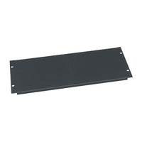 Middle Atlantic EB3 Blank Rack Panel, Flat, Flanged, Steel, 3U RMS Black Powder Coat