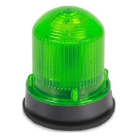 Kidde 125LEDFG24DB Flashing Beacon LED, Black Base, 24V, Green