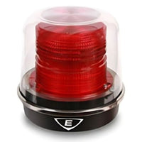 Kidde 94PLEDMR24AD Kiddle Polaris Red LED Beacon, 24V AC/DC, Gray Base, NEMA 4X/IP66