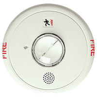 Kidde EGCF-HDVMH Genesis Ceiling/Wall Horn-Strobe, Selectable High Candela, "FIRE" Marking, White