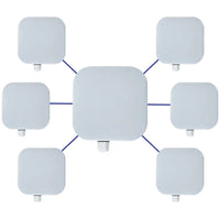 EtherWAN EASYLINK-PRO-US-MP-06 WiFi 6 2400Mbps Bridge Kit Base with 6-Units