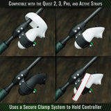 DriVR Elite - Adjustable VR Weighted Golf Club Handle Accessory - Compatible with Quest 2, 3/3s, and Pro