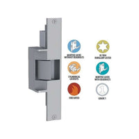 HES 310-2-3/4-24D-630 Folger Adam 3-Hour Fire-Rated Electric Strike, 24V, 3/4" Keeper Standard, Satin Stainless Steel