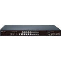 GeoVision GV-APOE1612 16-Port Gigabit PoE +2 Gigabit SFP Uplink Port, 1U Rack