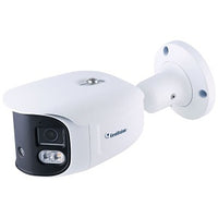 GeoVision 125-GLP8900-0010 8MP Dual-Lens Panoramic H.265 Super Low Lux WDR Full Color Warm LED IR Eyeball Dome IP Camera, 2.8mm Lens, IP67