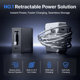 Gitryin Retractable 40W Charger for 3C Devices - Black