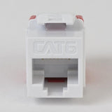 ICC IC107F6TWH CAT6 Keystone Jack, 10-Pack, White