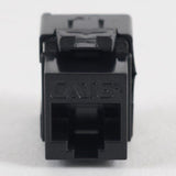 ICC IC107GACBK CAT6A Keystone Jack, Pack of 25, Black