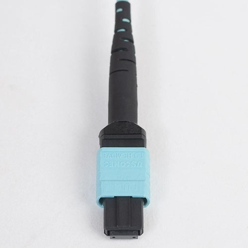 ICC ICFOJARG05 Fiber Optic Patch Cable, 5-Meter MTP-MTP 12-Fiber Multimode Jumper, 50/125 Micron, Plenum-Rated, OM3