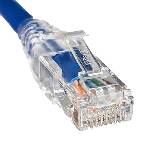 ICC ICPCSV03BL CAT5e Patch Cord, Clear Boot, 3', 10-Pack, Blue