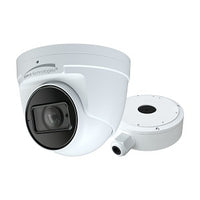 Speco H8T8M 8MP HD-TVI Turret Camera, 2.8-12mm Varifocal Lens, IP67, White