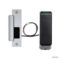 HES ES100-16DM-IPS-630 ES100-16DM-IPS-629 Wireless Electric Strike, 1600 Strike, Complete PAC Deadbolts Faceplates, Monitoring, Bright Stainless Steel