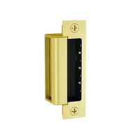 HES 1600-CLB-605-LMS 1600 Series Complete Electric Strike for Latchbolt Locks with 1LB Faceplate Kit, Lock Monitor and Strike Monitor, Bright Brass