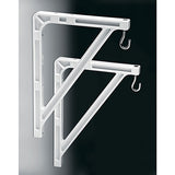Da-Lite 40932 Mounting and Extension Brackets, No 6 Sheet Metal Wall Brackets, 6", White