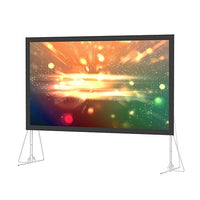 Da-Lite 87319 Fast-Fold Truss Portable Projection Screen Floor Standing Screen, 16:9 HDTV, HD Progressive ReView 0.9, 220" Screen, TAA Compliant