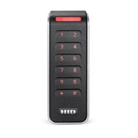 HID 20KNKS-00-014MJ5 Signo 20K Contactless Smartcard Keypad Reader, Standard Profile, Pigtail, Black / Silver