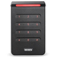 HID 40KNKS-03-011QN6 Signo 40K Keypad Reader with Pigtail Connection, Custom Profile, Black with Silver Trim