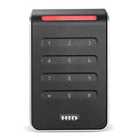HID 40KTKS-T1-00185F Signo 40K Contactless Smartcard Keypad Reade, Multi-Technology, Mobile Ready, Wall Switch Mount, Black / Silver