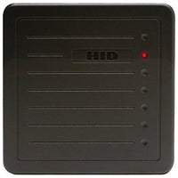HID 5458BGN00 ProxPro II Proximity Reader with Wiegand Output, Pigtail, Beep On, LED Normally Red, Reader Flashes Green on Tag Read, Charcoal Gray