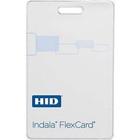 HID FPCRD-SSSCW-110364 125 kHz Clamshell type Proximity FlexCard with Indala Logo, Standard, Programmed, Low Frequency 125 kHz, Position 3/Flat Side with Lower Right Slot Punch, White