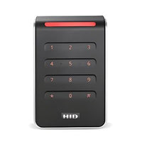 HID 40KTKS-03-0104TL Signo 40 Contactless Smart Card Reader, Multi‑Technology, Mobile Ready, Wall Switch Mount, Terminal Strip, Black / Silver
