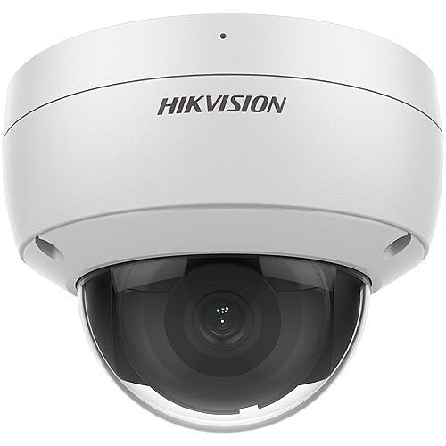 Hikvision DS-2CD2183G2-IU Value Series AcuSense 8MP Outdoor IR Dome IP Camera with Built-in Microphone, 2.8mm Fixed Lens, White