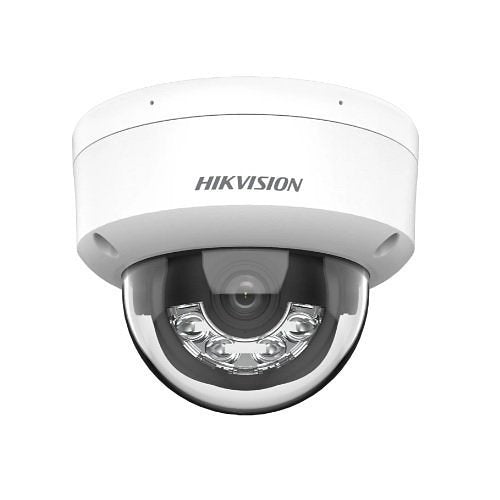 Hikvision DS-2CD3148G2-LISU ColorVu Smart Hybrid Light 4MP Dual Illumination Dome IP Camera, 2.8mm Fixed Lens, White