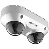 Hikvision DS-2CD6D42G0-IS Smart Series PanoVu 4MP Dual-Lens IP Camera, 6mm Lens, White