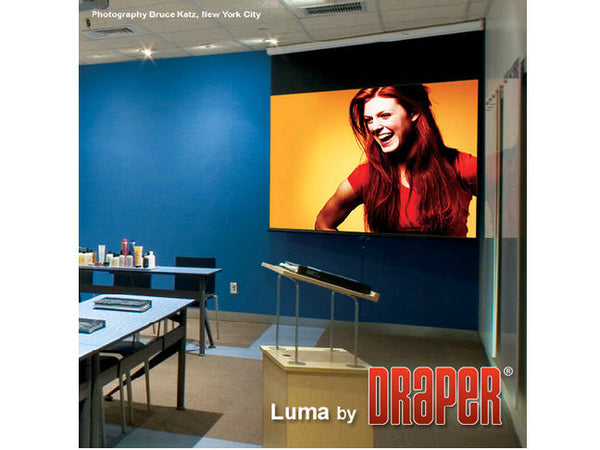 Draper 207205  LUMA, 100, HDTV, MATT WHITE